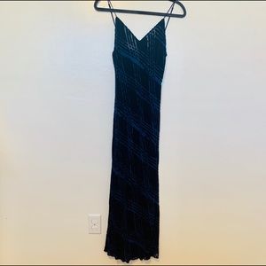 Anne Klein Midnight Blue Slit Dress